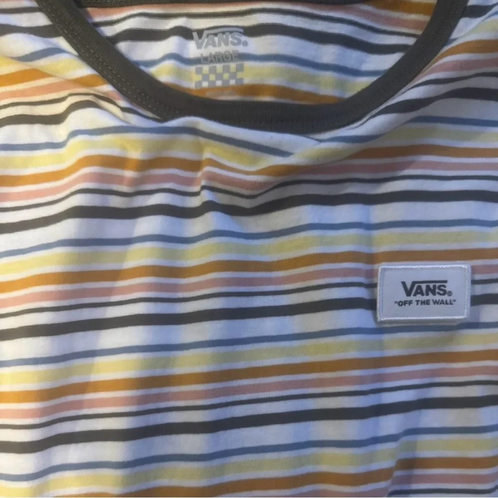 vans striped short sleeve t-shirt in multi-colored hues - Picture 5 of 5
